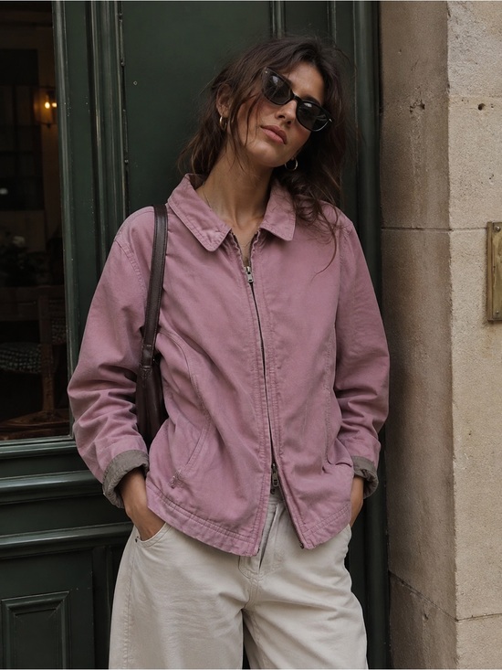 L.L. Bean Jackets & Blazers - L.L. Bean Women's Purple Mauve Utility Zip Jacket